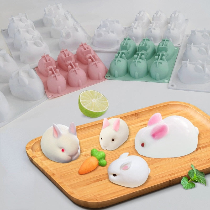 Such A Cute Silicone Bunny Baking Mould