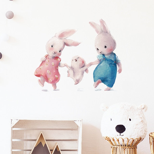 Such A Cute Bunny Wall Stickers