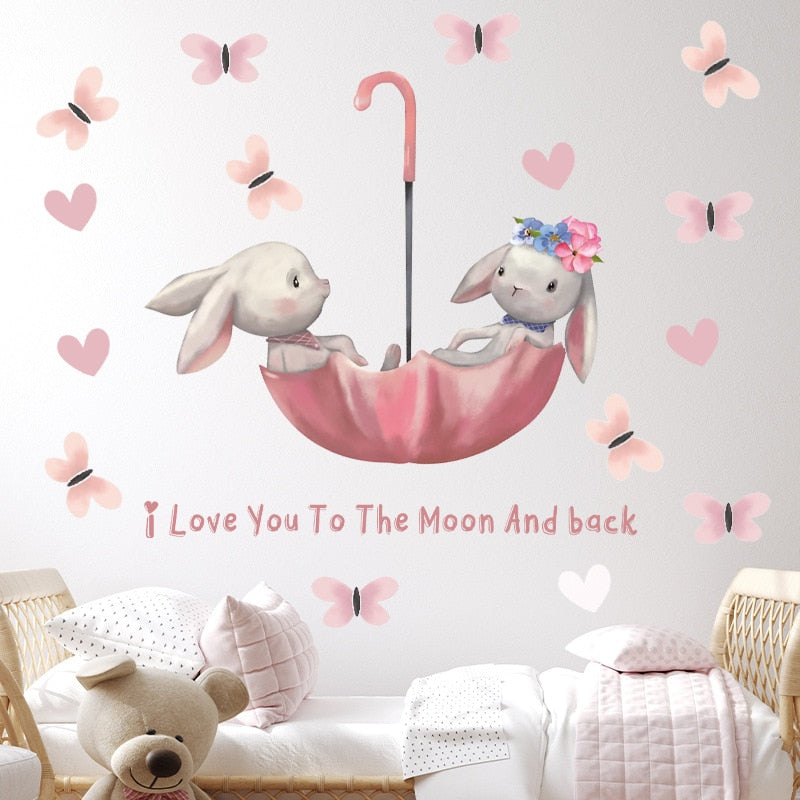 Such A Cute Bunny Wall Stickers