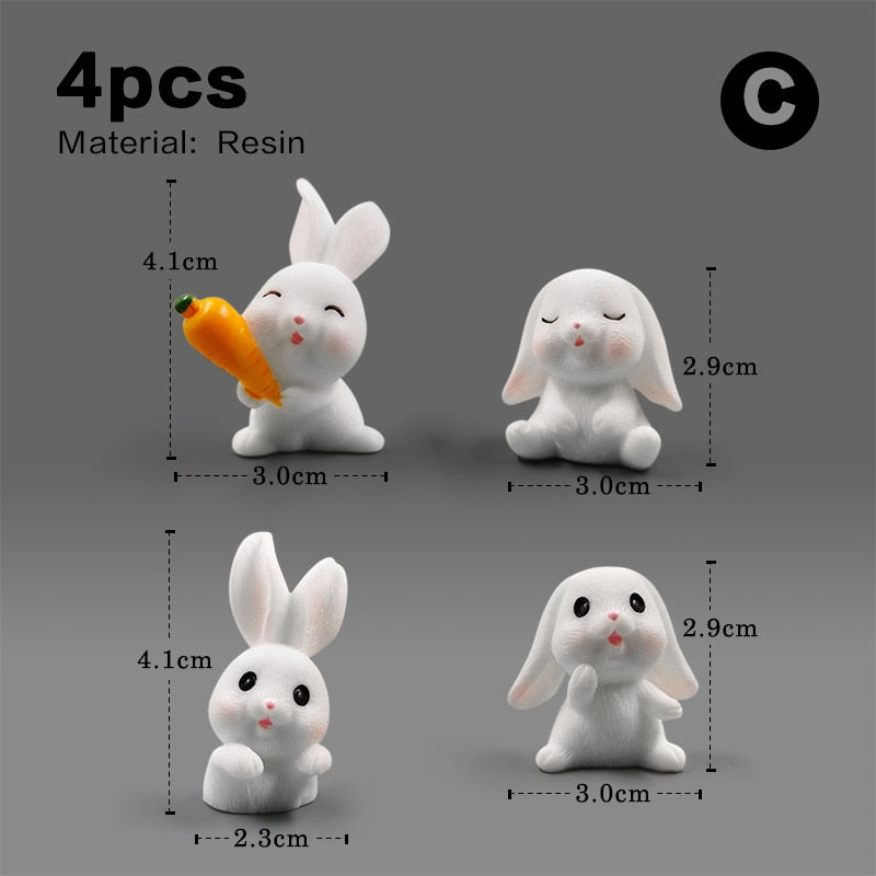 Such Cute And Realistic Little Bunny Figures