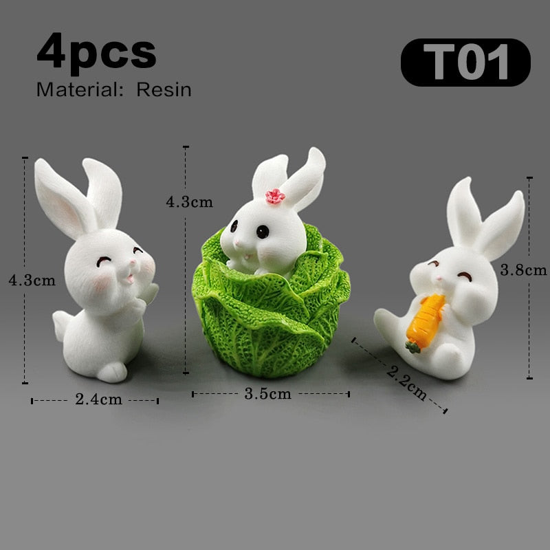 Such Cute And Realistic Little Bunny Figures