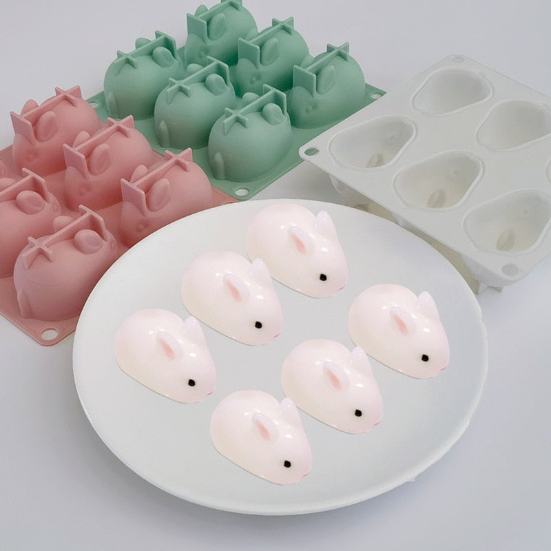 Such A Cute Silicone Bunny Baking Mould